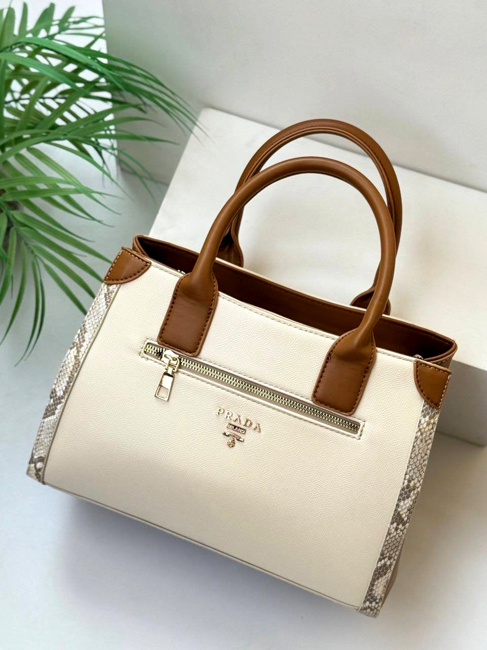Saffiano Leather Tote