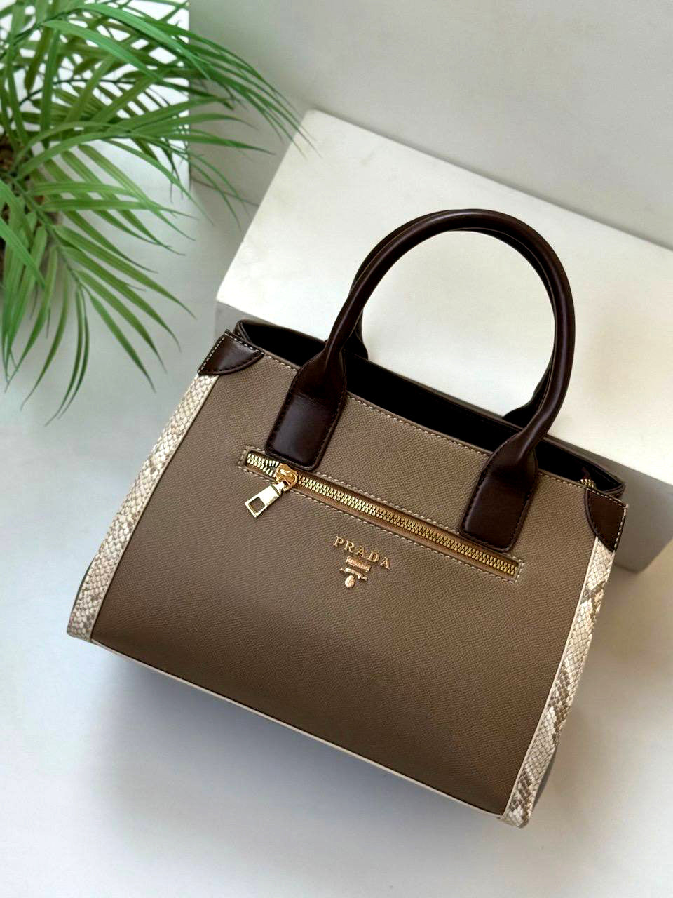 Saffiano Leather Tote