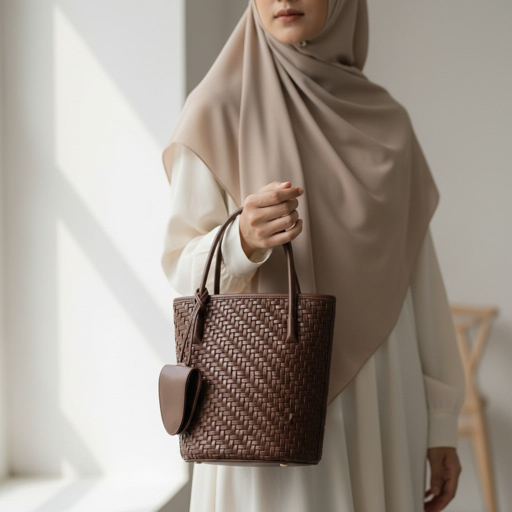 Woven Bucket Bag